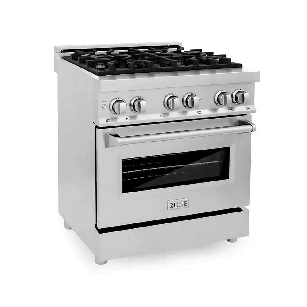 30 In. 4.0 Cu. Ft. Legacy Dual Fuel Range With 4 Burner Gas Cooktop And Electric Convection Oven In Stainless Steel