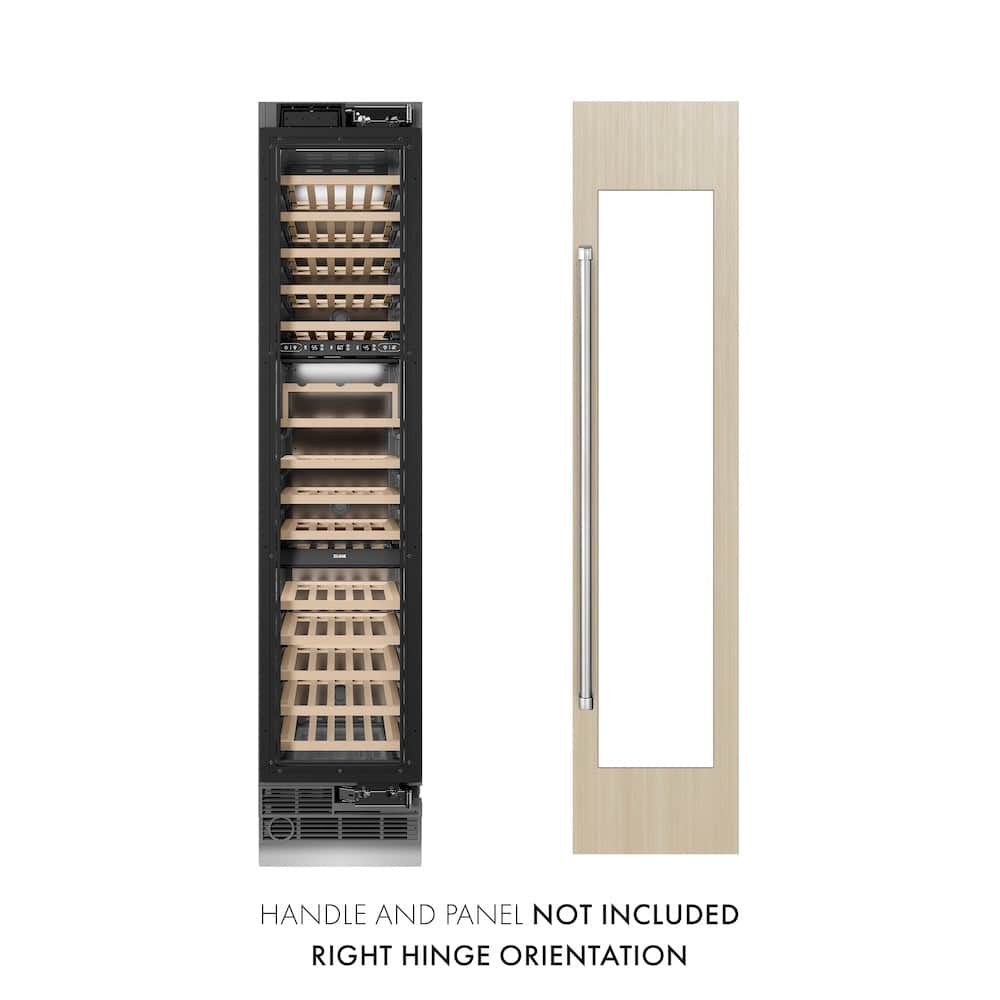 18 In. 9.0 Cu. Ft. Triple Zone 68 Bottle Panel Ready Right Hinge Column Wine Cooler