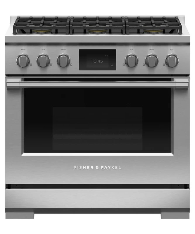 36" Series 9 Professional 6 Burner Dual Fuel Self-Cleaning Range, LPG