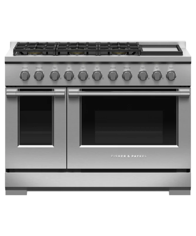 Gas Range, 48", 6 Burners with Griddle