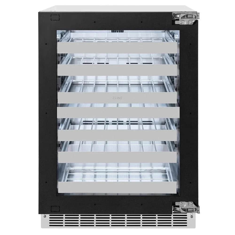24 In. Touchstone Dual Zone 44 Bottle Wine Cooler With Panel Ready Glass Door