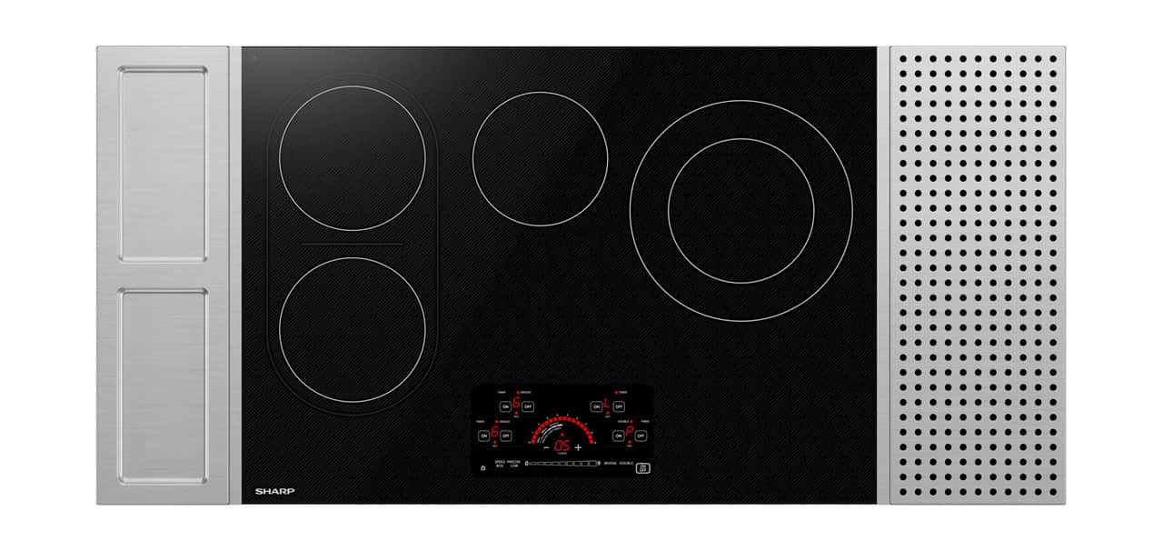 30 In. Drop-in Radiant Cooktop With Side Accessories