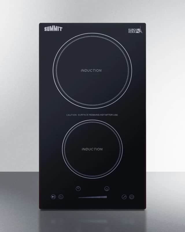 12" Wide 115V 2-Zone Induction Cooktop, Cord Included