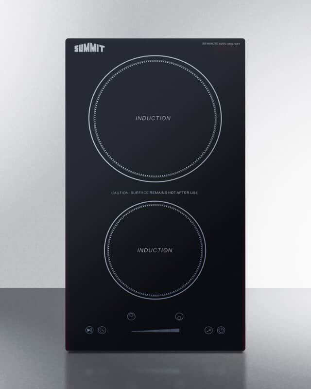 12" Wide 115V 2-Zone Induction Cooktop With Safety Shutoff