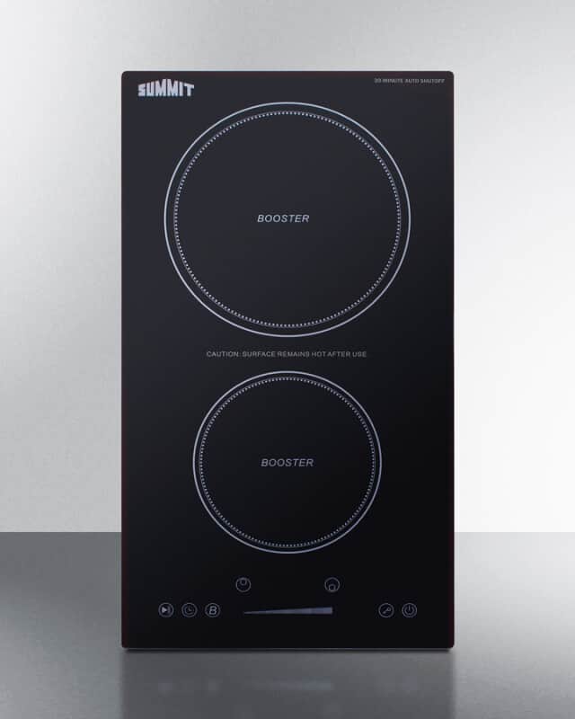 12" Wide 208-240V 2-Zone Induction Cooktop With Safety Shutoff