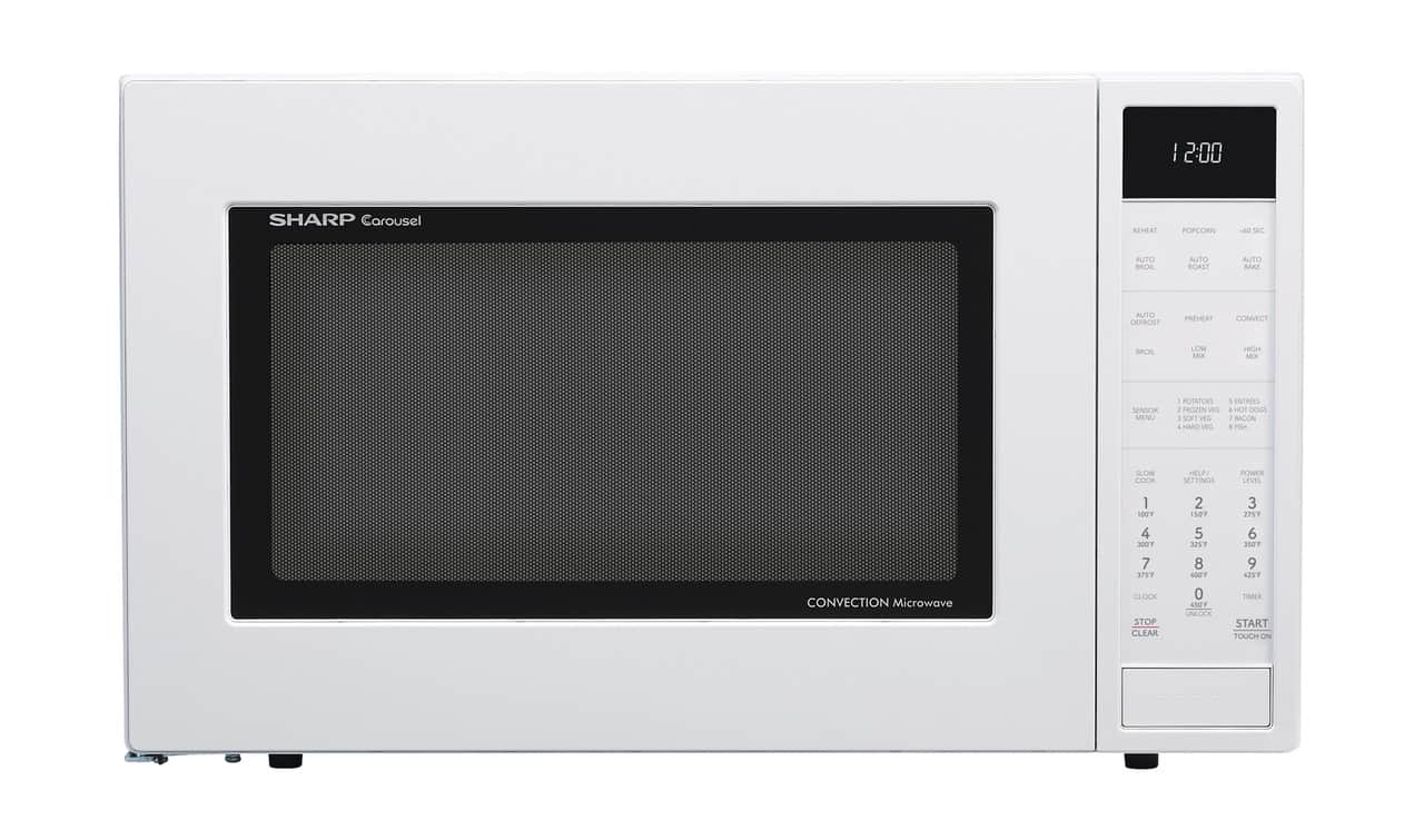 1.5 Cu. Ft. 900w White Convection Countertop Microwave Oven