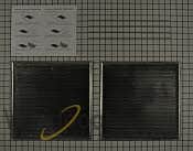 30-IN Range Hood Vent Charcoal Filter Kit - Silver (Includes Two Charcoal Filters and Two Rod-Style Clips)