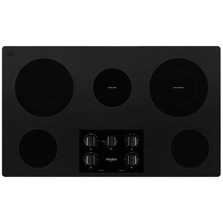 36-inch Electric Ceramic Glass Cooktop with Dual Radiant Element