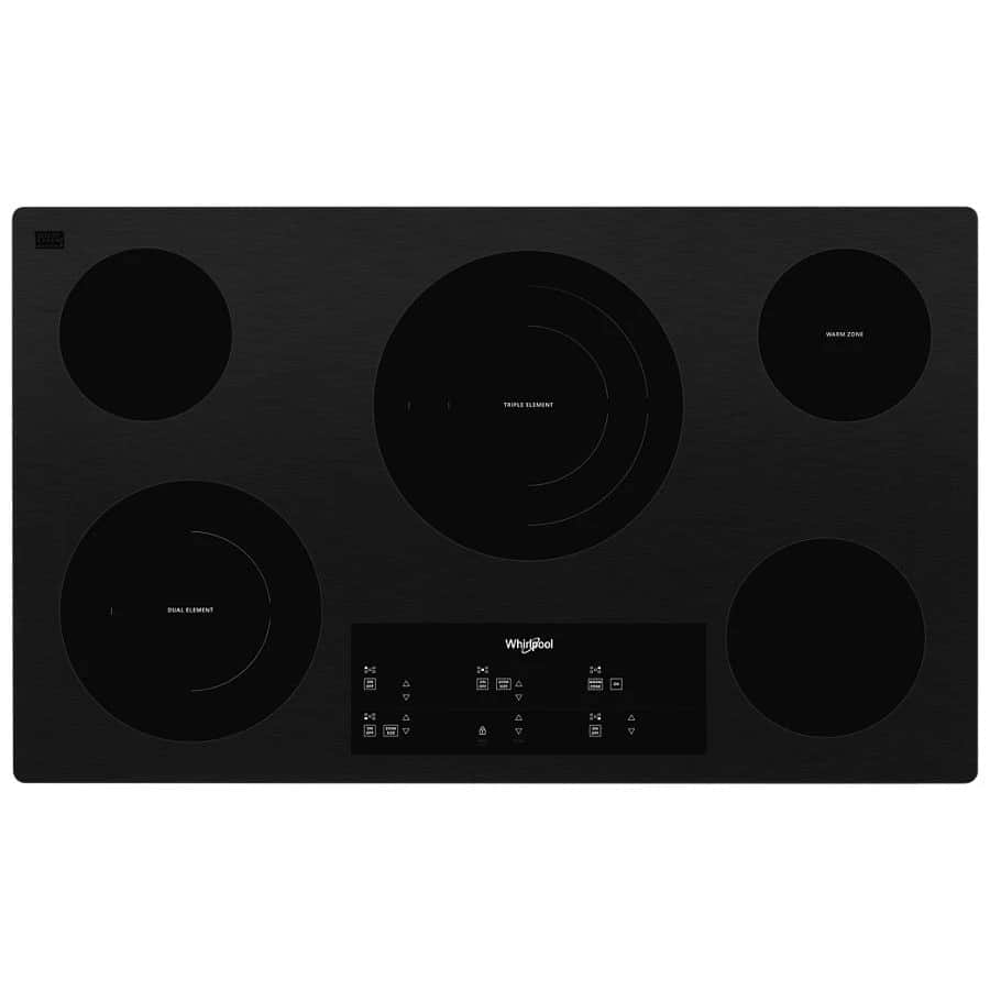 36-inch Electric Ceramic Glass Cooktop with Triple Radiant Element