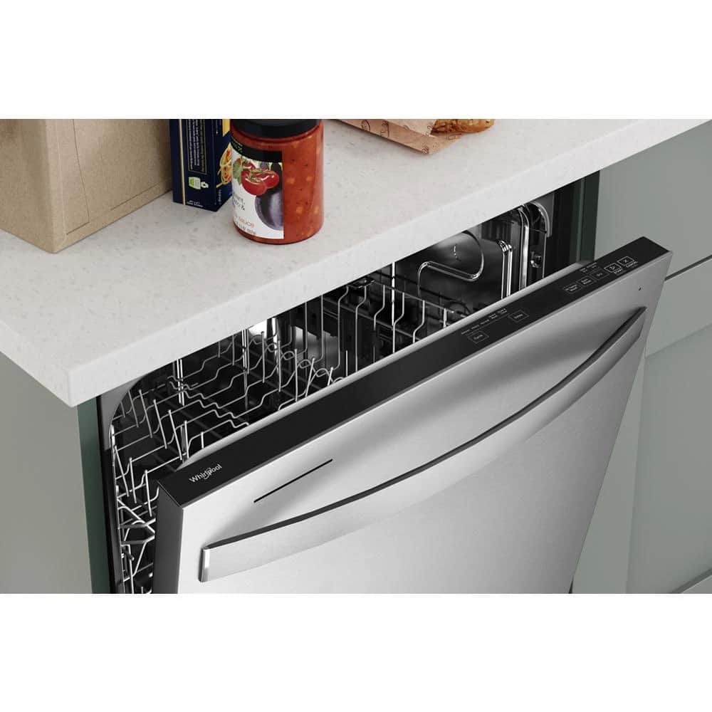 24" Stainless Steel Dishwasher with Spin&Load Rack and AI Intelligent Wash - 50 dBA