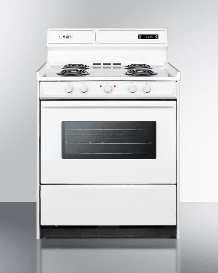30" Wide Electric Coil Top Range