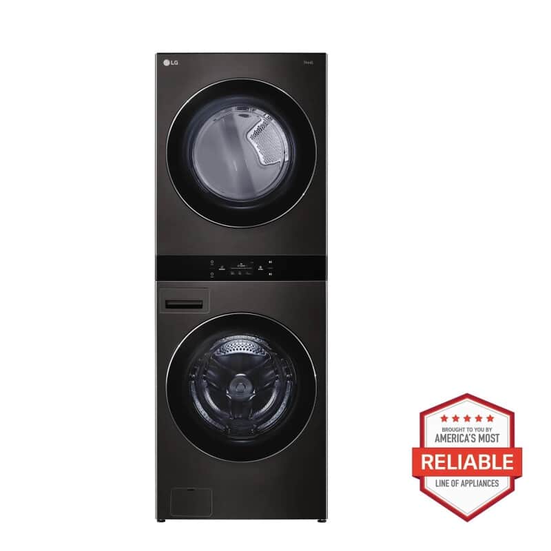 Single Unit Front Load LG WashTower™w. Center Control® 5.0 cu.ft. Washer & 7.4 cu.ft. Electric Dryer