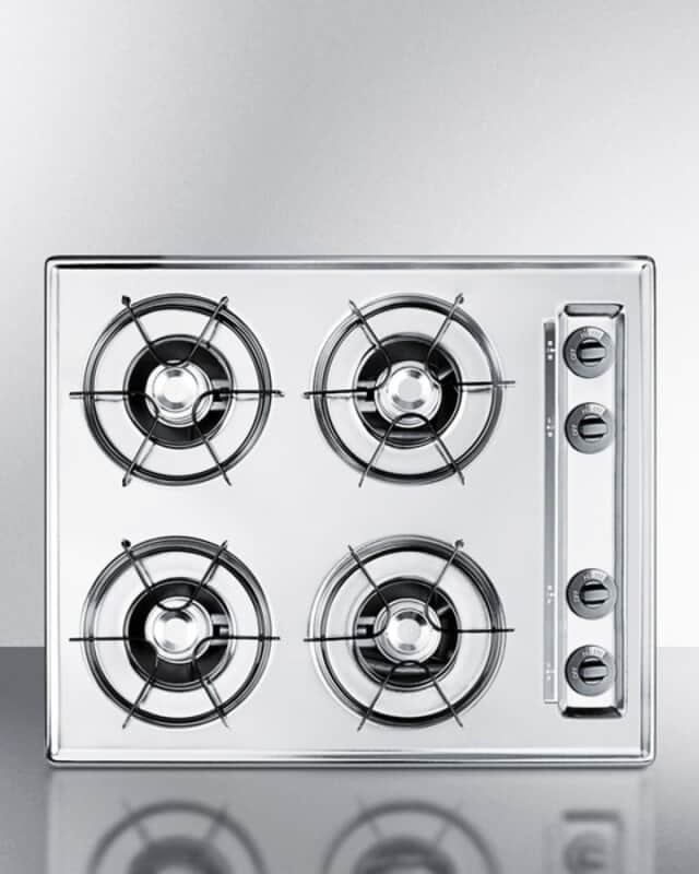 24" Wide 4-Burner Gas Cooktop