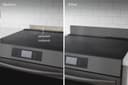 Front Control Range Black Stainless Steel Universal Backguard view 2