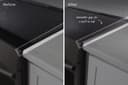 Front Control Electric and Induction Range Black Stainless Steel 3-Piece Trim Kit view 2
