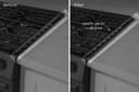 Front Control Gas Range Black Stainless Steel 4-Piece Trim Kit view 2