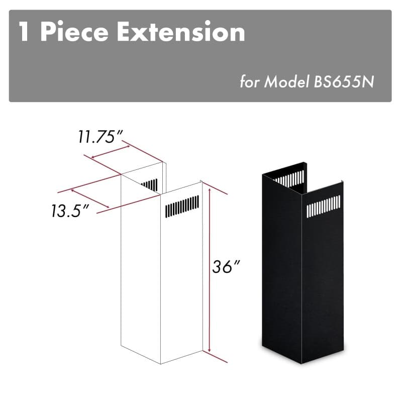 1-36" Chimney Extension for 9 ft. to 10 ft. Ceilings
