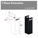 1-36" Chimney Extension for 9 ft. to 10 ft. Ceilings view 1