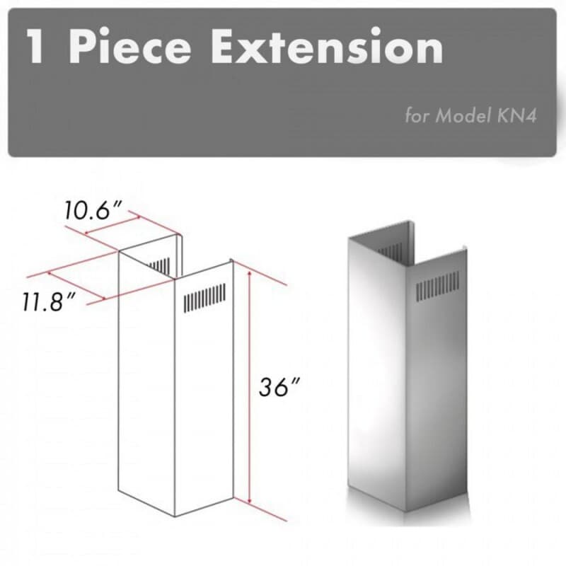 1-36" Chimney Extension for 9 ft. to 10 ft. Ceilings
