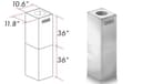 2-36" Chimney Extensions for 10 ft. to 12 ft. Ceilings view 3