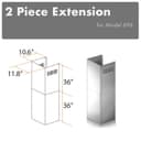 2-36" Chimney Extensions for 10 ft. to 12 ft. Ceilings view 4
