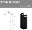 2-36" Chimney Extensions for 10 ft. to 12 ft. Ceilings view 3