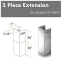2-36" Chimney Extensions for 10 ft. to 12 ft. Ceilings view 4