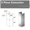 2-36" Chimney Extensions for 10 ft. to 12 ft. Ceilings view 1