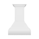 30 In. Wooden Wall Mount Range Hood In Rustic Bright White Finish view 1