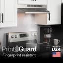 30Inch Ductless UnderCabinet Range Hood, Stainless Finish with PrintGuard view 5