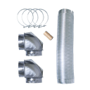 8' Semi-Rigid Dryer Vent Kit, with 2 Elbows view 1