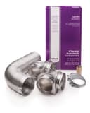 8' Semi-Rigid Dryer Vent Kit, with 2 Elbows view 2