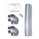 8' Semi-Rigid Dryer Vent Kit, with 2 Elbows view 2