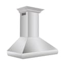Professional Convertible Vent Wall Mount Range Hood with Crown Molding (587CRN) - 30 Inch view 3