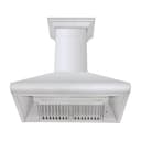 Professional Convertible Vent Wall Mount Range Hood with Crown Molding (587CRN) - 30 Inch view 4