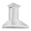 Professional Convertible Vent Wall Mount Range Hood with Crown Molding (587CRN) - 36 Inch view 1