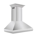 Professional Convertible Vent Wall Mount Range Hood with Crown Molding (587CRN) - 36 Inch view 3