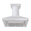 Professional Convertible Vent Wall Mount Range Hood with Crown Molding (587CRN) - 36 Inch view 4