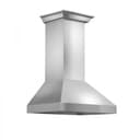 Professional Convertible Vent Wall Mount Range Hood with Crown Molding (597CRN) - 42 Inch view 1