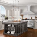 Professional Convertible Vent Wall Mount Range Hood with Crown Molding (597CRN) - 60 Inch view 2