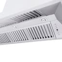 Professional Convertible Vent Wall Mount Range Hood with Crown Molding (597CRN) - 60 Inch view 7