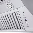 Professional Convertible Vent Wall Mount Range Hood with Crown Molding (597CRN) - 60 Inch view 8