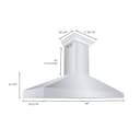 Professional Convertible Vent Wall Mount Range Hood with Crown Molding (597CRN) - 60 Inch view 12