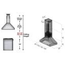 ZLINE 36 in. Ducted Island Mount Range Hood in Outdoor Approved Stainless Steel (597i-304-36) view 7