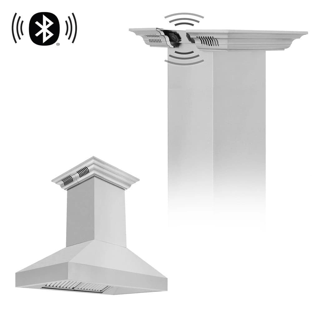 36 in. CrownSound™ Ducted Vent Island Mount Range Hood