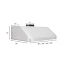 Ducted Under Cabinet Range Hood  (623) - 30 Inch view 10