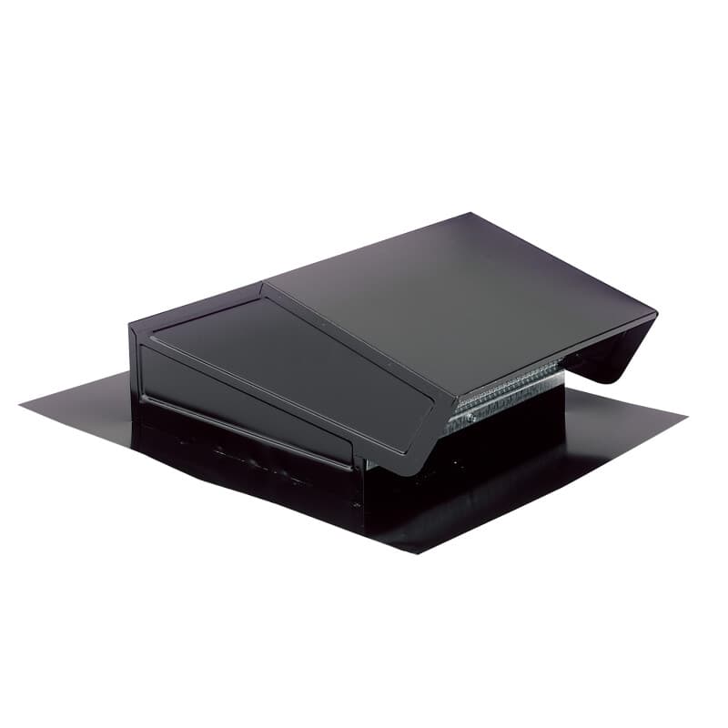 Broan-NuTone Steel Roof Cap for 6-Inch Round Duct with Backdraft Damper and Bird Screen, Black