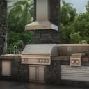 42 In. Outdoor Ducted Wall Mount Range Hood In Outdoor Approved Stainless Steel view 2