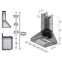 60" Professional Ducted Wall Mount Range Hood  - 60 Inch view 14