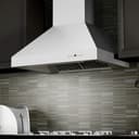Professional Convertible Vent Wall Mount Range Hood with Crown Molding (667CRN) - 36 Inch view 7